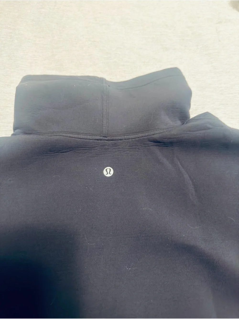 Black Turtleneck Pullover Sweatshirt